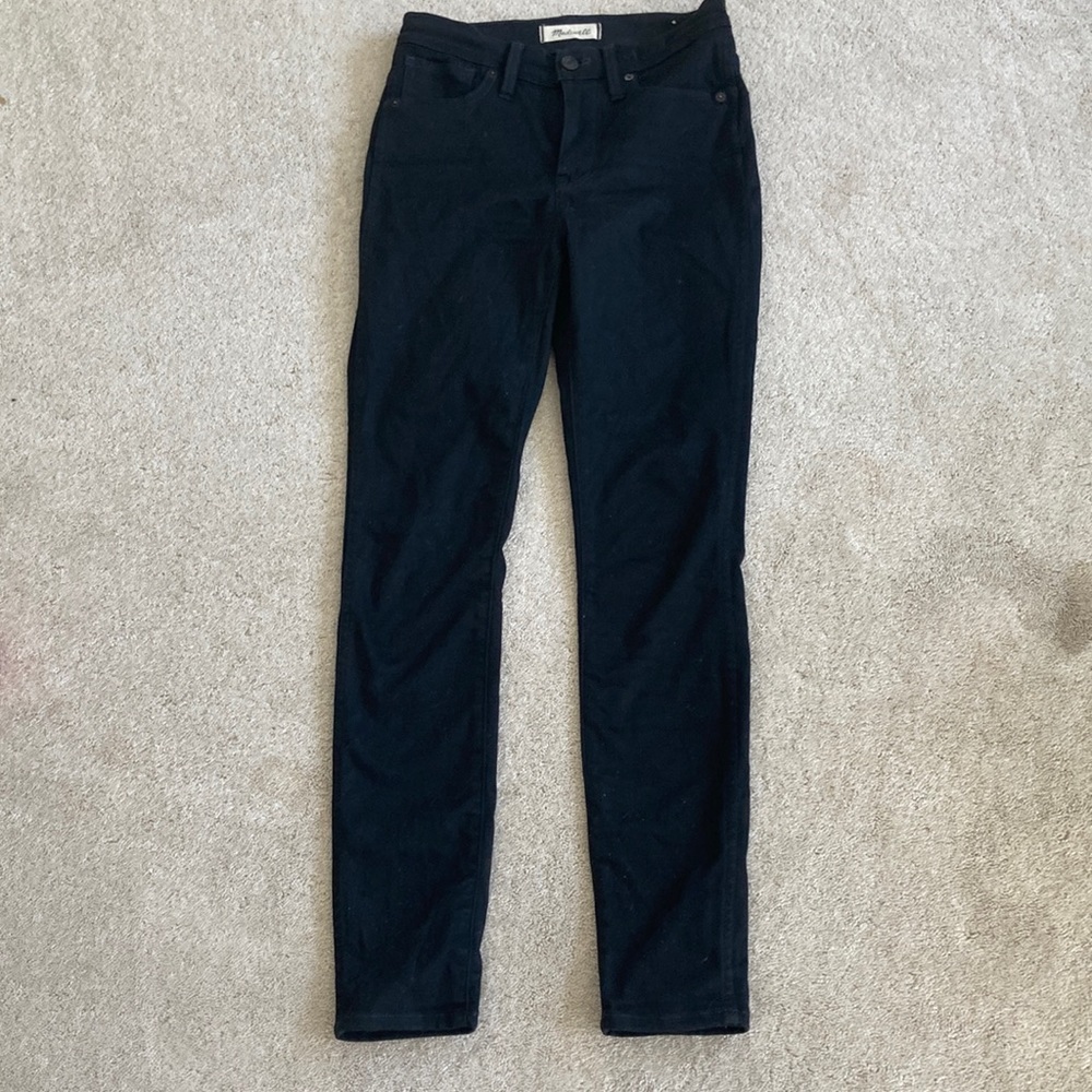 10” High- Rise Women Skinny Jeans Black Sz 24 Madewell - Picture 9 of 16
